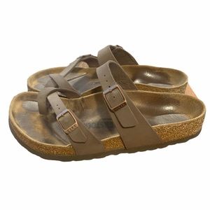 Birkenstock Mayari Birkibuc Mocha Brown Sandals 38